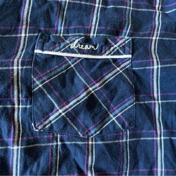 VICTORIA’S SECRET Button Down Flannel Pajama Top Size Large - Picture 3 of 4
